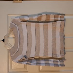 White House Black Market sweater metallic accents